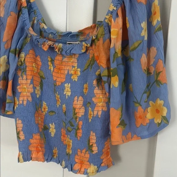 Billabong Golden Daze Floral Crop Top size small - Picture 5 of 7
